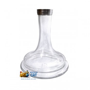 Колба для кальяна Union Hookah Fibonacci Clear Click (Юнион Хука Фибоначчи Прозрачная на резьбе)